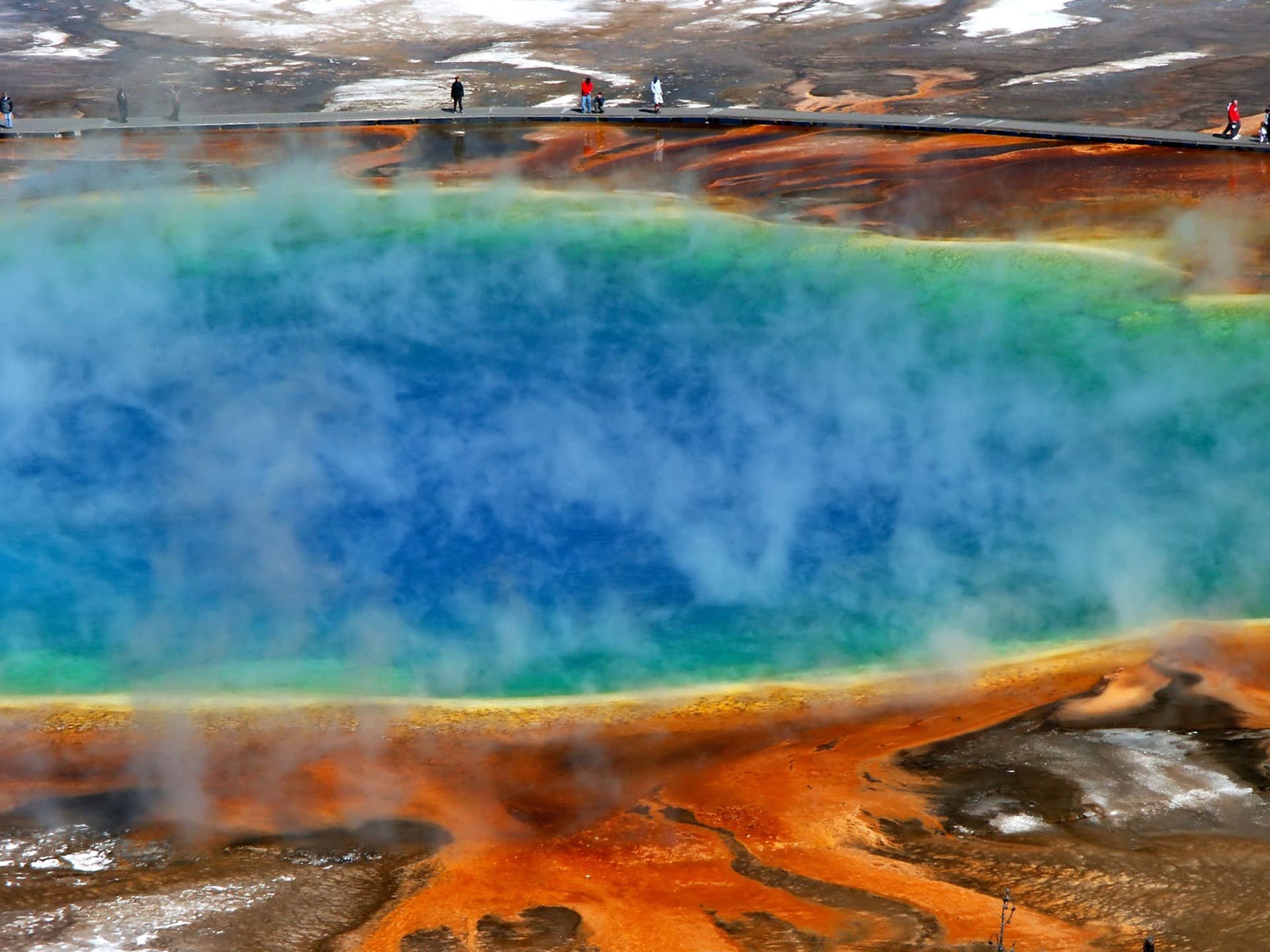 Morning Glory Pool in Yellowstone National Park
