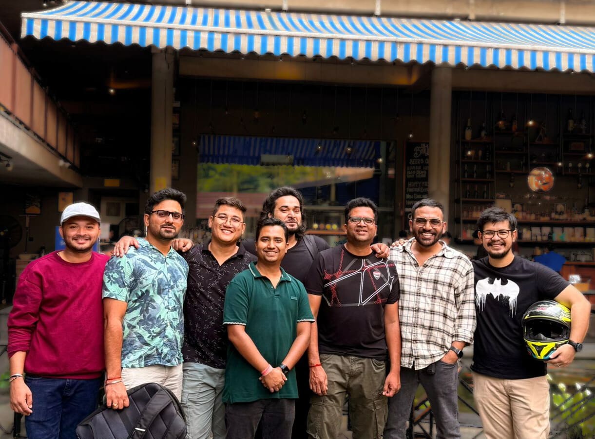 MC India Team Eight members of the Mobile Commons team posing together